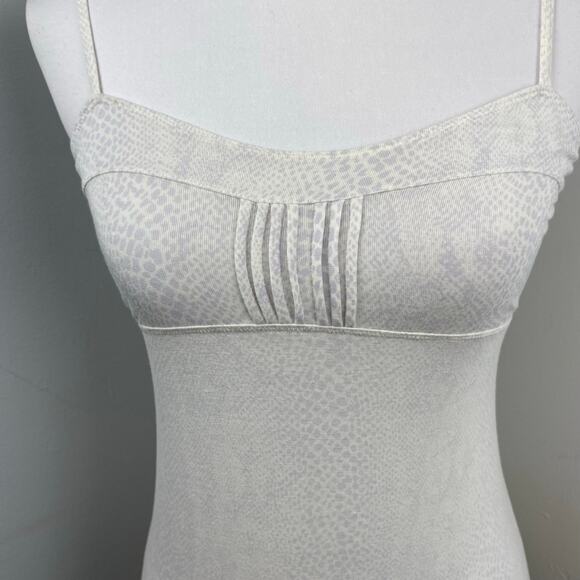 Free People Intimately White Purple Snakeskin Print Cami Tank Top Medium - Picture 2 of 8